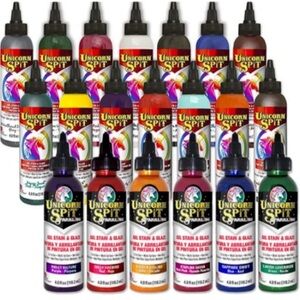 Unicorn Spit Gel Stain and Glaze Set of 23 Sparkling, Metallic + Vibrant Colors